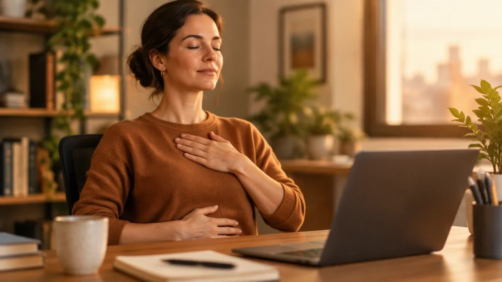 box breathing for office stress